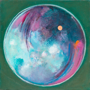 Origine 30, huile sur toile, 26x26 cm