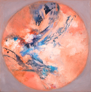Origine 34, huile sur toile, 44x44 cm