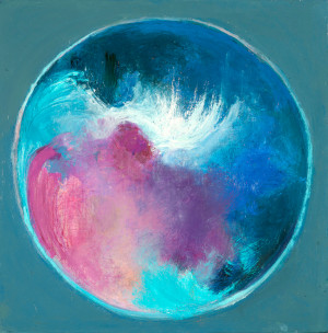 Origine 43,huile sur toile, 27x27 cm
